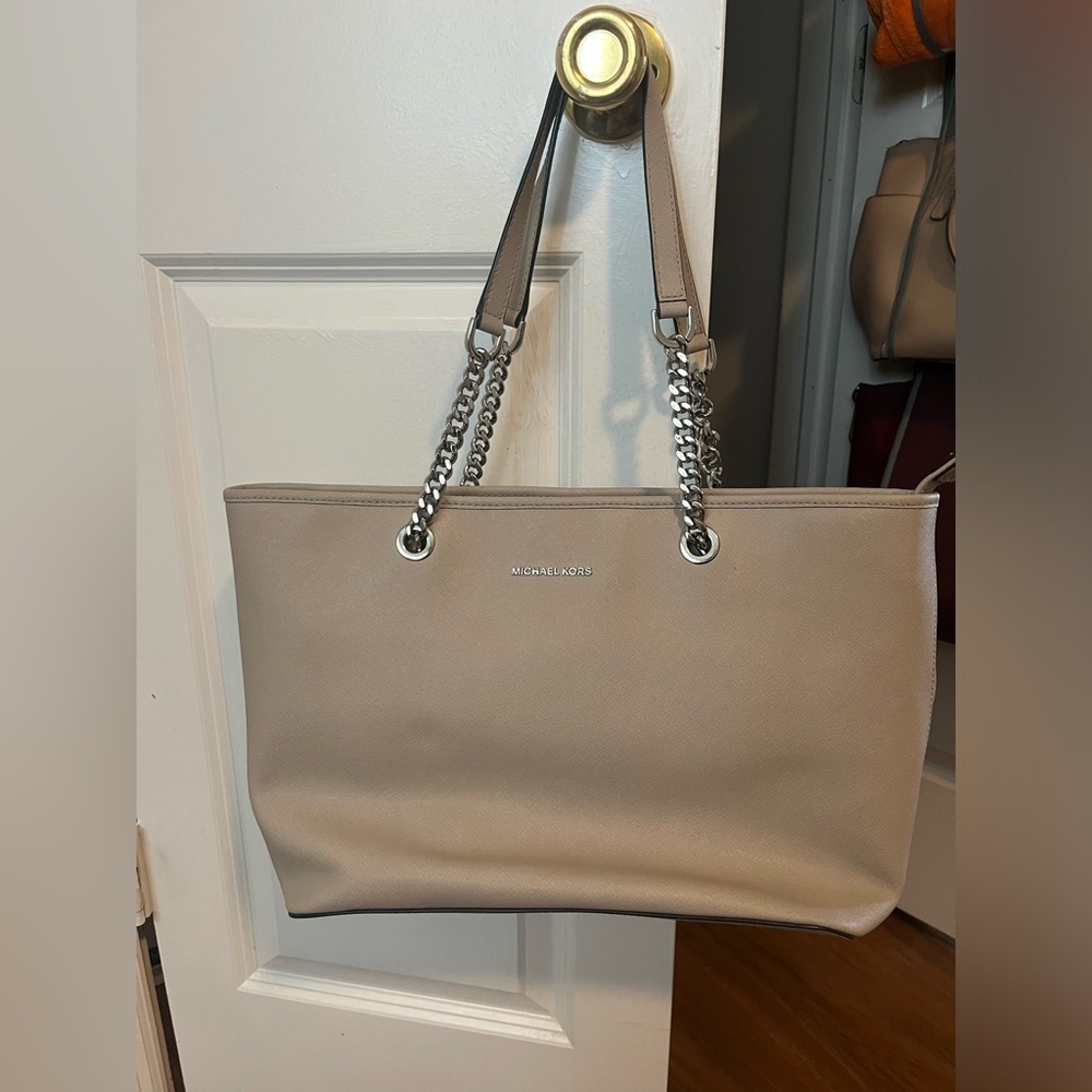 Gray Michael Kors Tote
